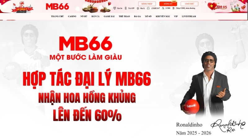 Hợp Tác Đại Lý MB66 – Nhận Hoa Hồng Khủng Lên Đến 60% - qaro.one