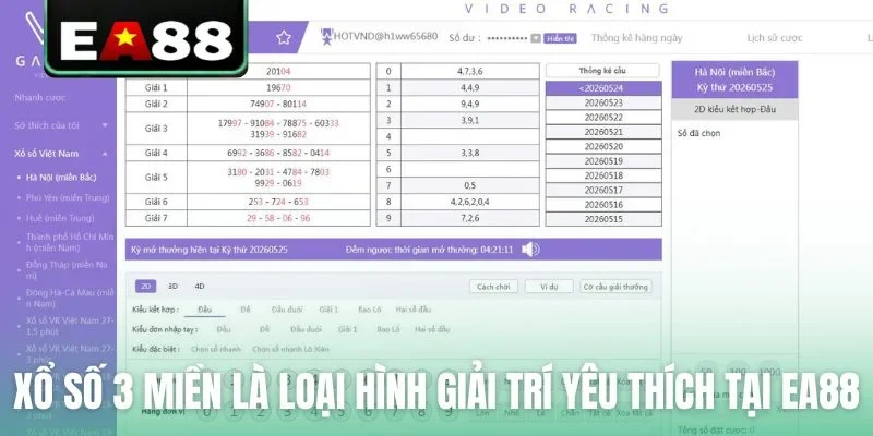 Xổ Số 3 Miền EA88 - Bí Kíp Bắt Trọn Cầu Đẹp Từ Cao Thủ - qaro.one